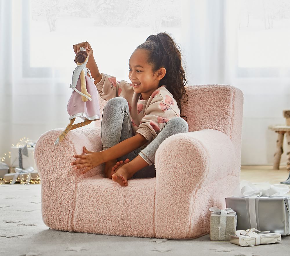 Pottery barn deals sherpa chair